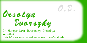 orsolya dvorszky business card
